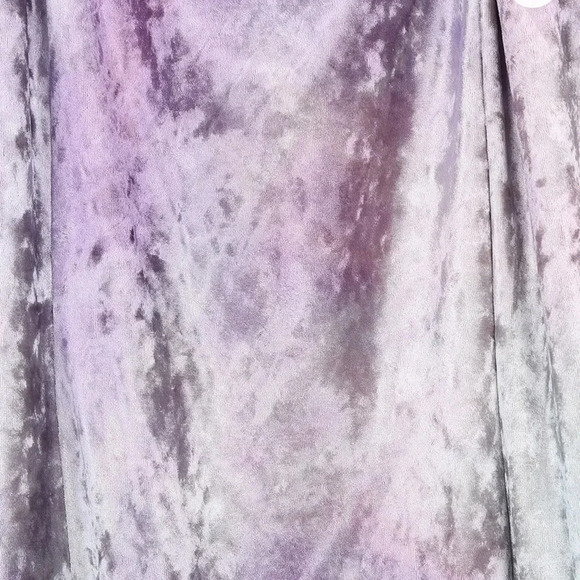 NWT Lulus Whatever Forever Tie Dye Crushed Velvet Bodycon Dress Lavender Size M - Picture 4 of 10